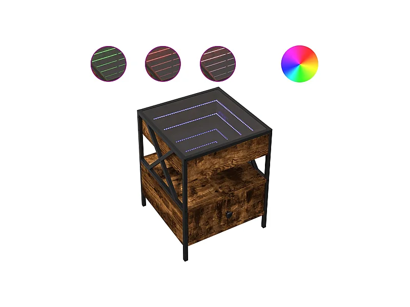 Table basse de salon métal 40 x 40 x 51 cm DEC037543