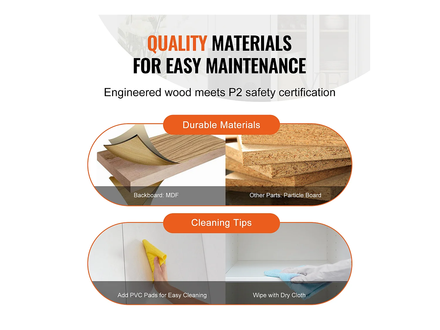 Armoire de Garde-Manger de Cuisine SucceBuy, Rangement pour Garde-Manger, 152,4 de Hauteur, Chargement de 50 kg