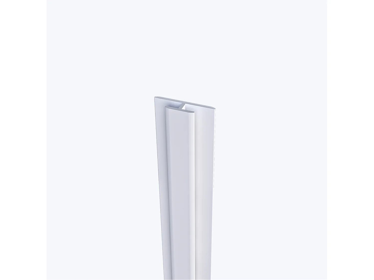 Aica B:80xL:(80+100)H:210cm ivoorwitte aluminium composiet platen , 3 mm dik-Set van 3 douchewandpanelen inclusief profielen-Wandpanelen