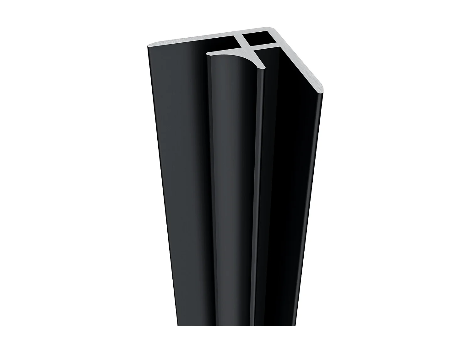 Aica B:100xL:(100+100)xH:210cm aluminium composiet platen met gewassen betoneffect , 3 mm dik-Set van 3 douchewandpanelen inclusief profielen-Wandpanelen