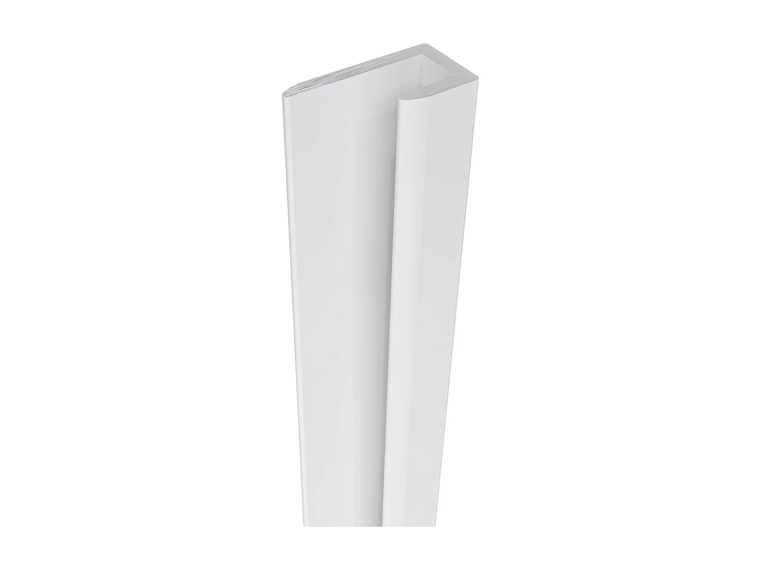 Aica B:90xL:(90+90)H:210cm visbuikwit aluminium composiet platen , 3 mm dik-Set van 3 douchewandpanelen inclusief profielen-Wandpanelen