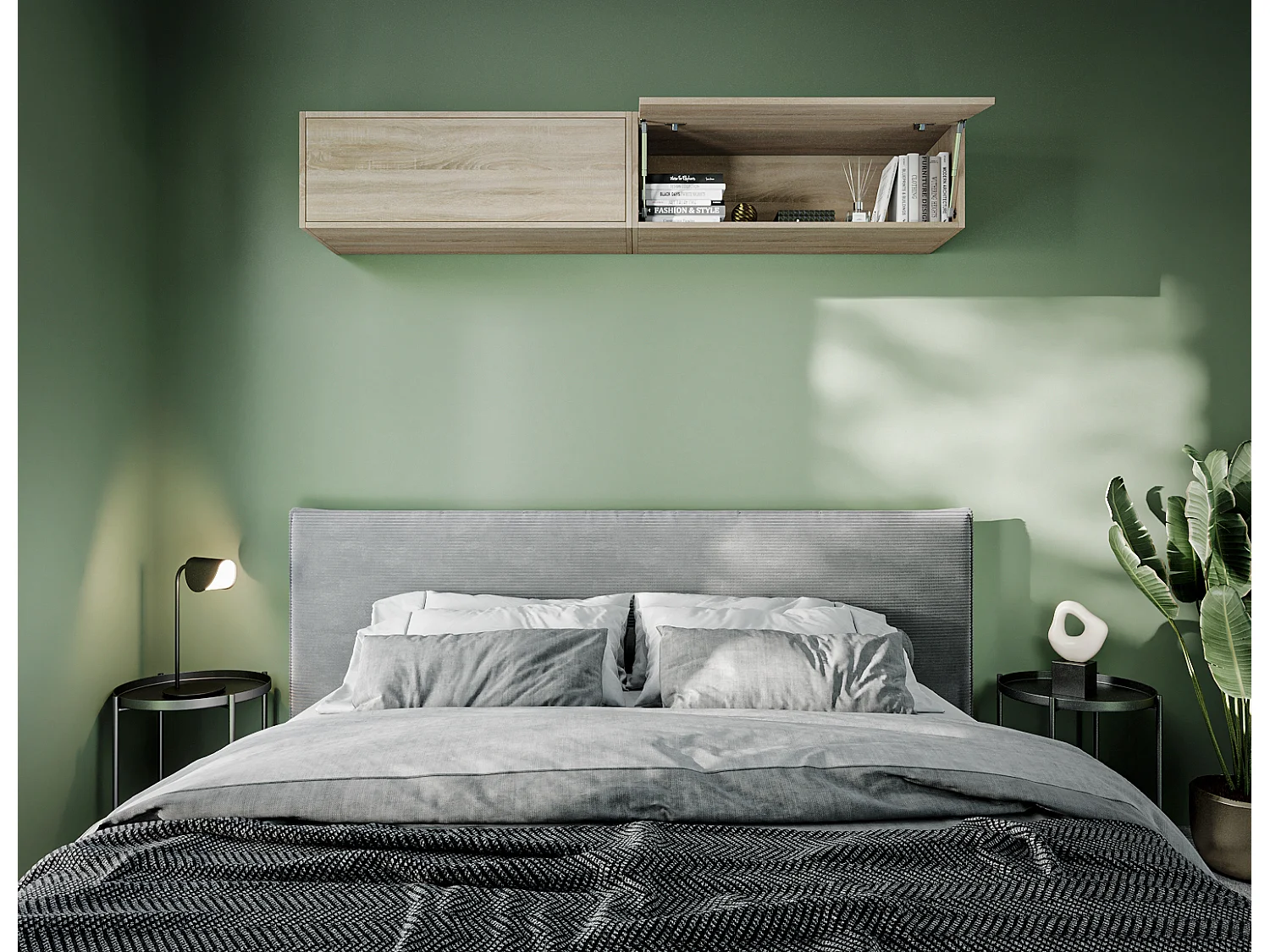 Hängeschrank - 60 cm - 80 x m - 100 cm - Klappbarer Wandschrank - Für Bad, Flur oder Wohnzimmer