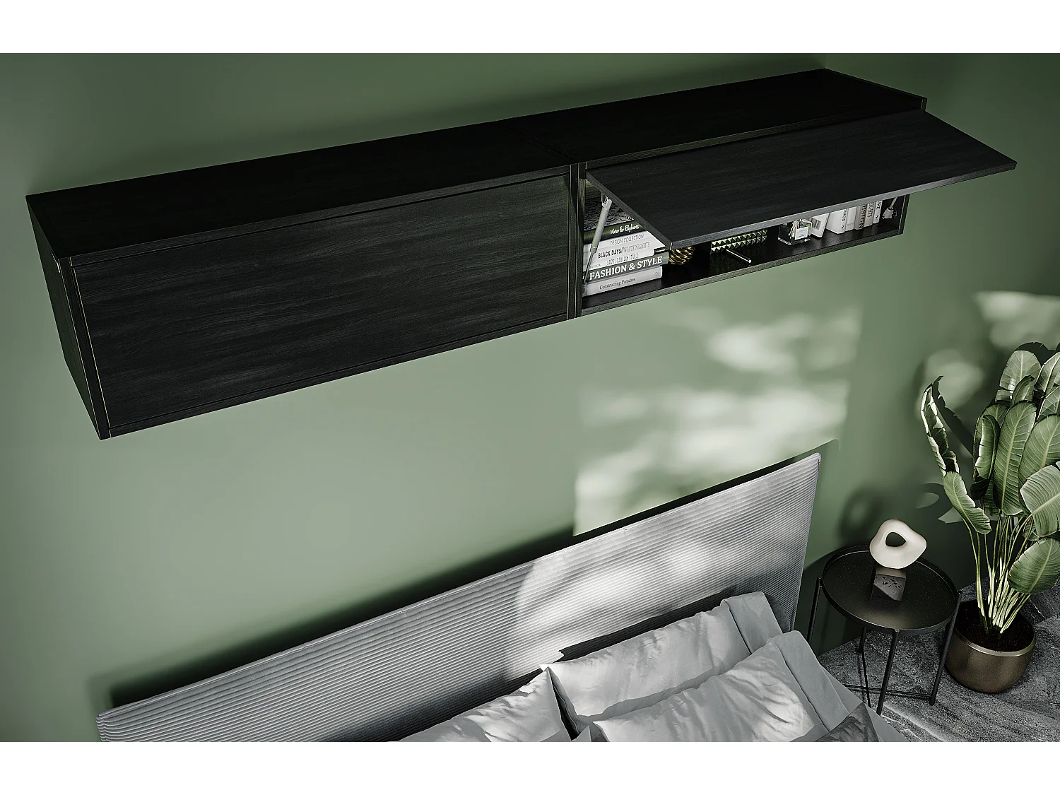 Hängeschrank - 60 cm - 80 x m - 100 cm - Klappbarer Wandschrank - Für Bad, Flur oder Wohnzimmer