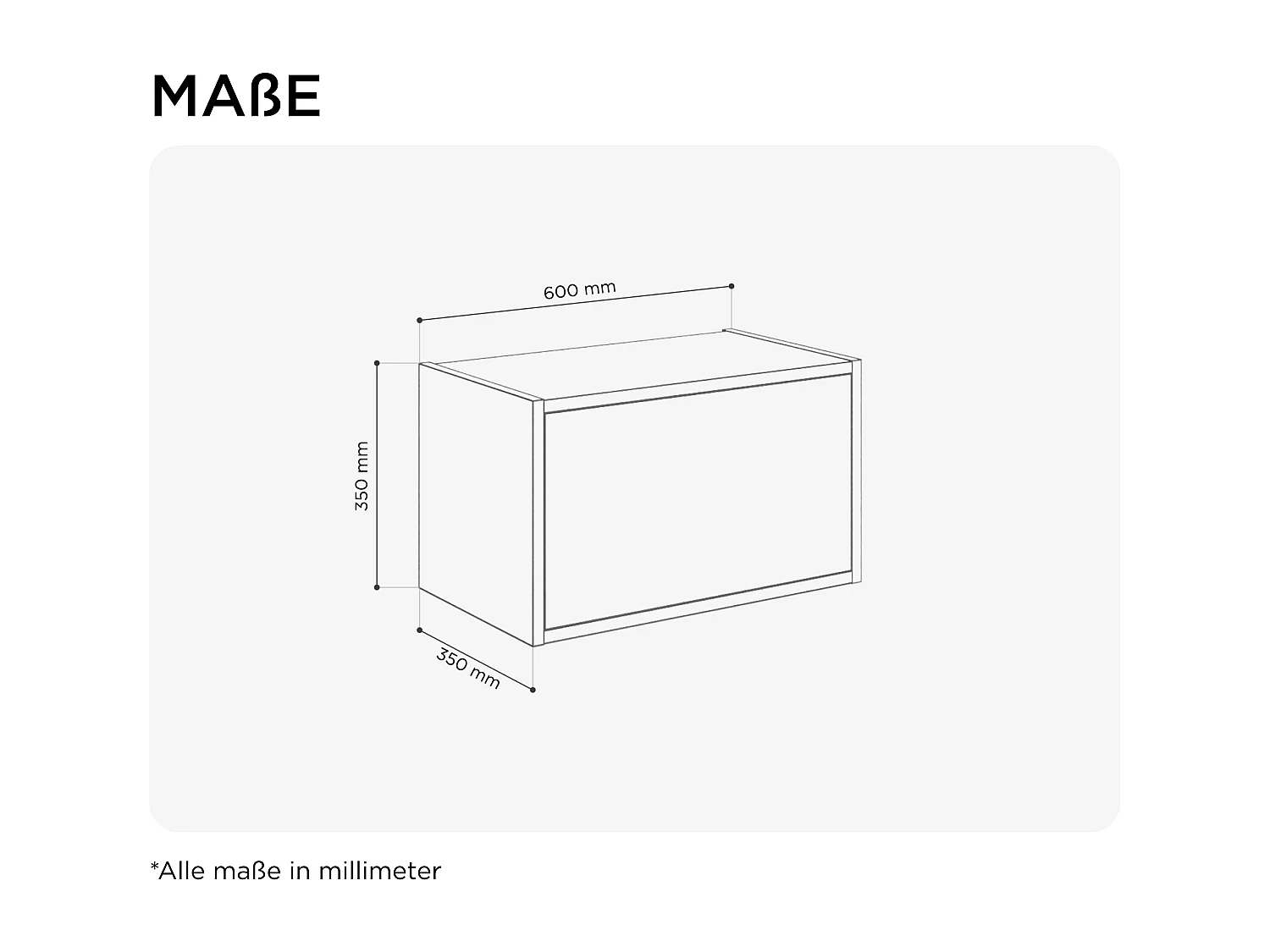 Armário suspenso - 60 cm - 80 x m - 100 cm - Armário de parede rebatível - Para casa de banho, corredor ou sala de estar