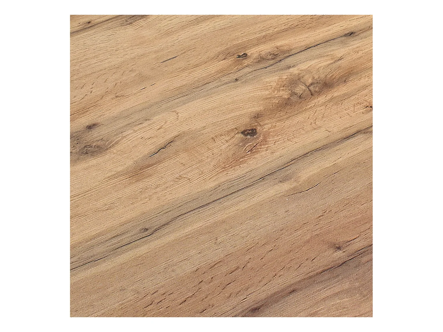 Mesa de madera, acabado roble, base de metal antracita, 180×90–260×90 - CARRARA