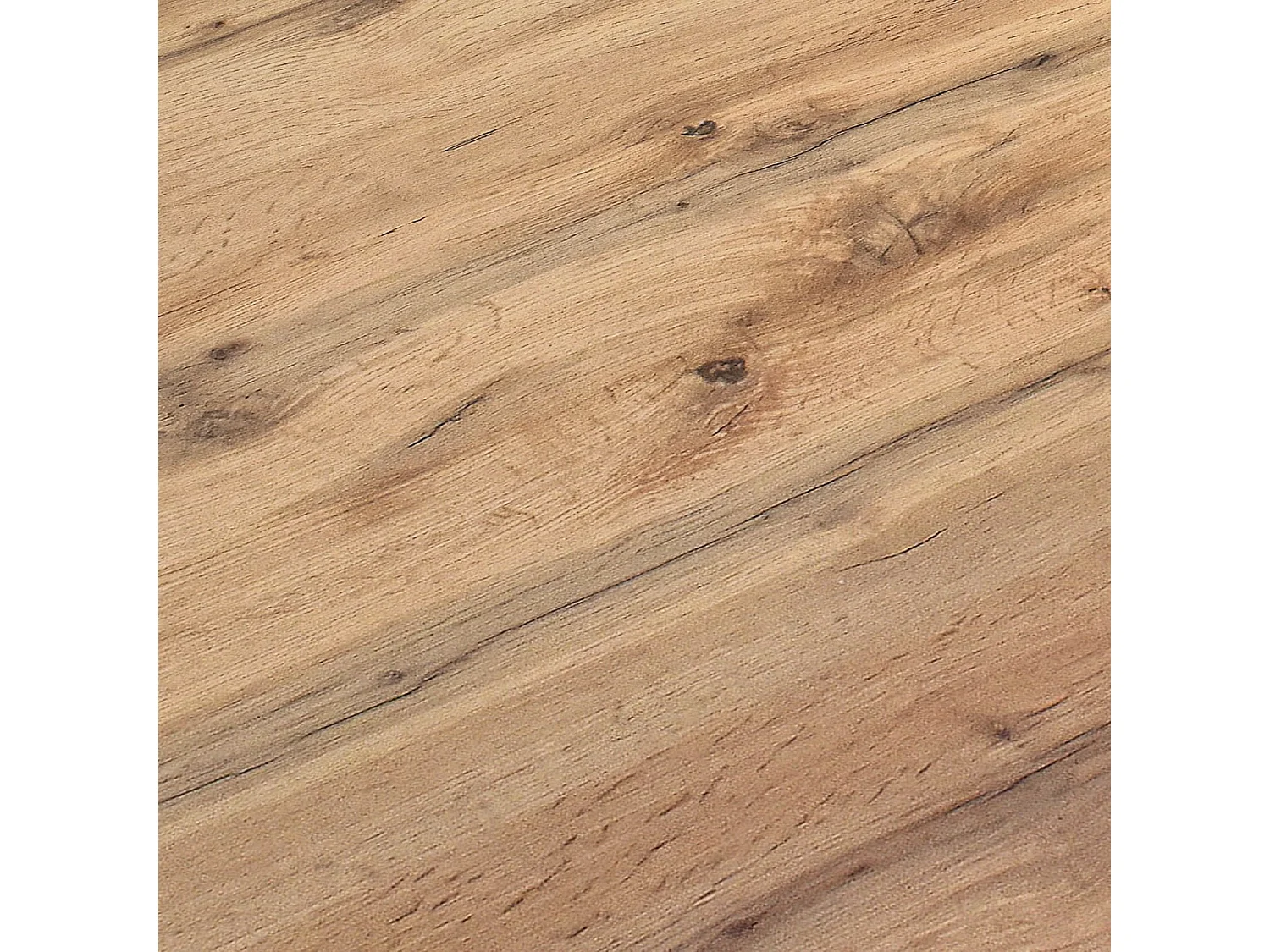 Table en bois, finition chêne, piètement en métal anthracite, 180×90–260×90 - CARRARA