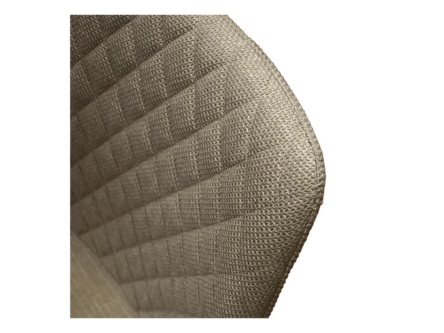 Ensemble de 4 chaises en tissu beige et pieds en métal noir - VIENNE