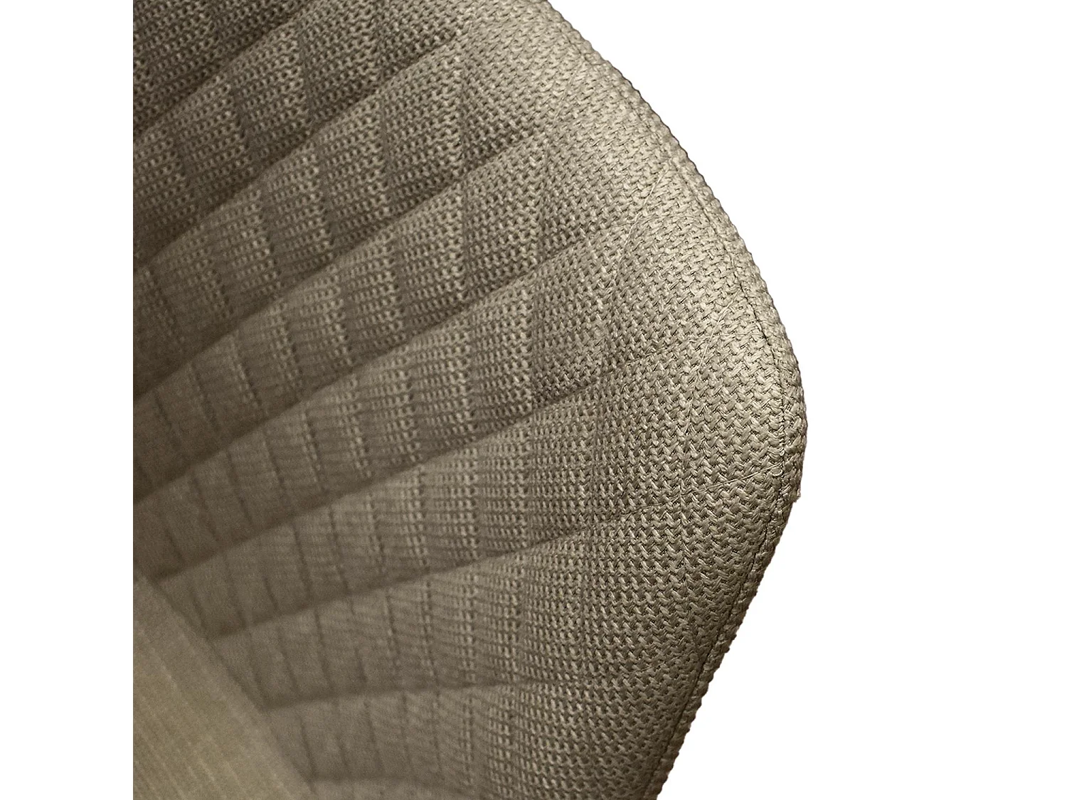 Ensemble de 4 chaises en tissu beige et pieds en métal noir - VIENNE