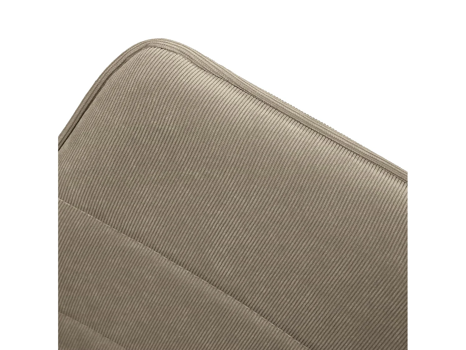 Ensemble de 4 chaises en tissu beige et pieds en métal noir mat - LUBIANA