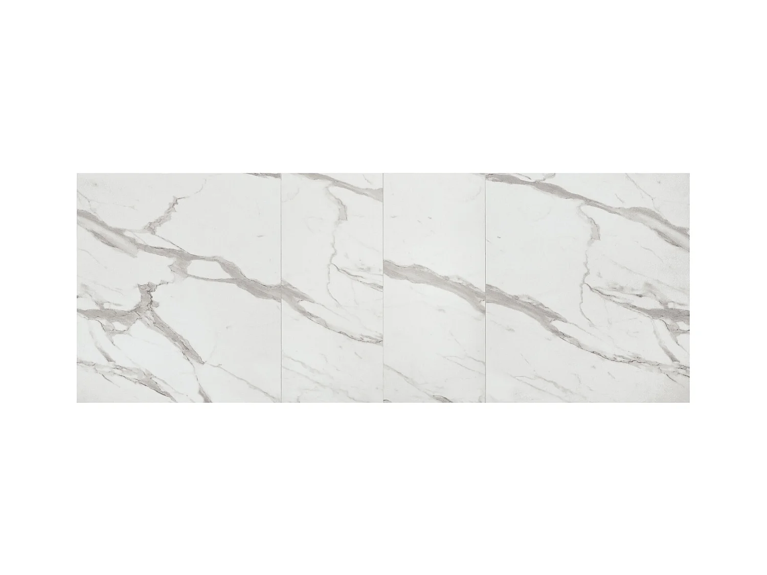 Mesa de madera, acabado estatuario blanco, patas negras, extensible 140x90-220x90 - CARRARA