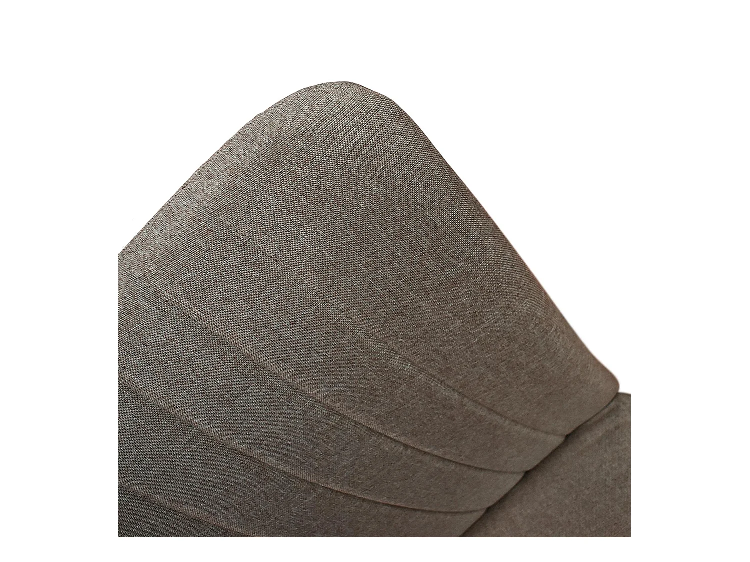 Ensemble de 6 chaises en tissu marron et pieds en métal noir - AMSTERDAM