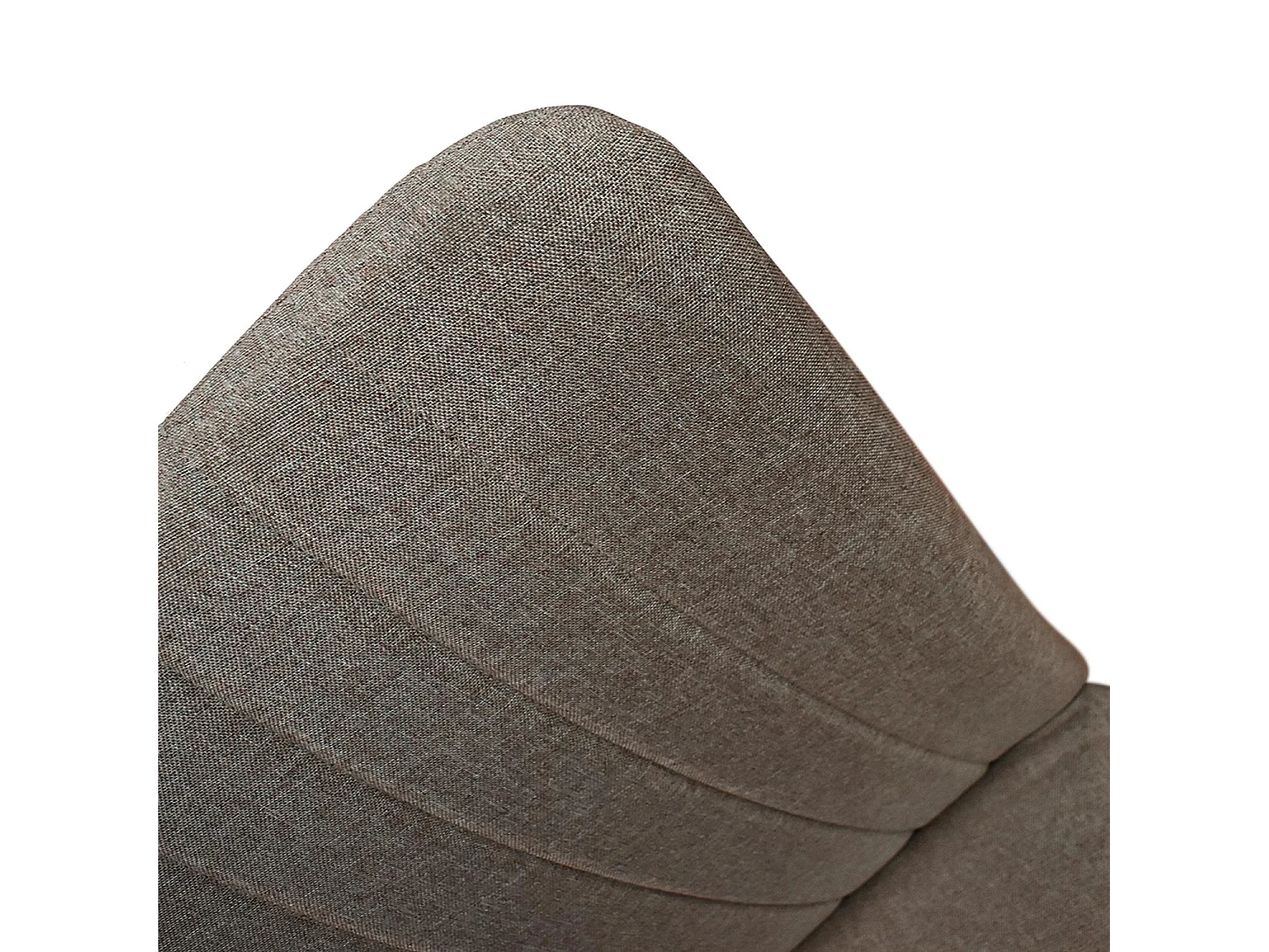 Ensemble de 6 chaises en tissu marron et pieds en métal noir - AMSTERDAM