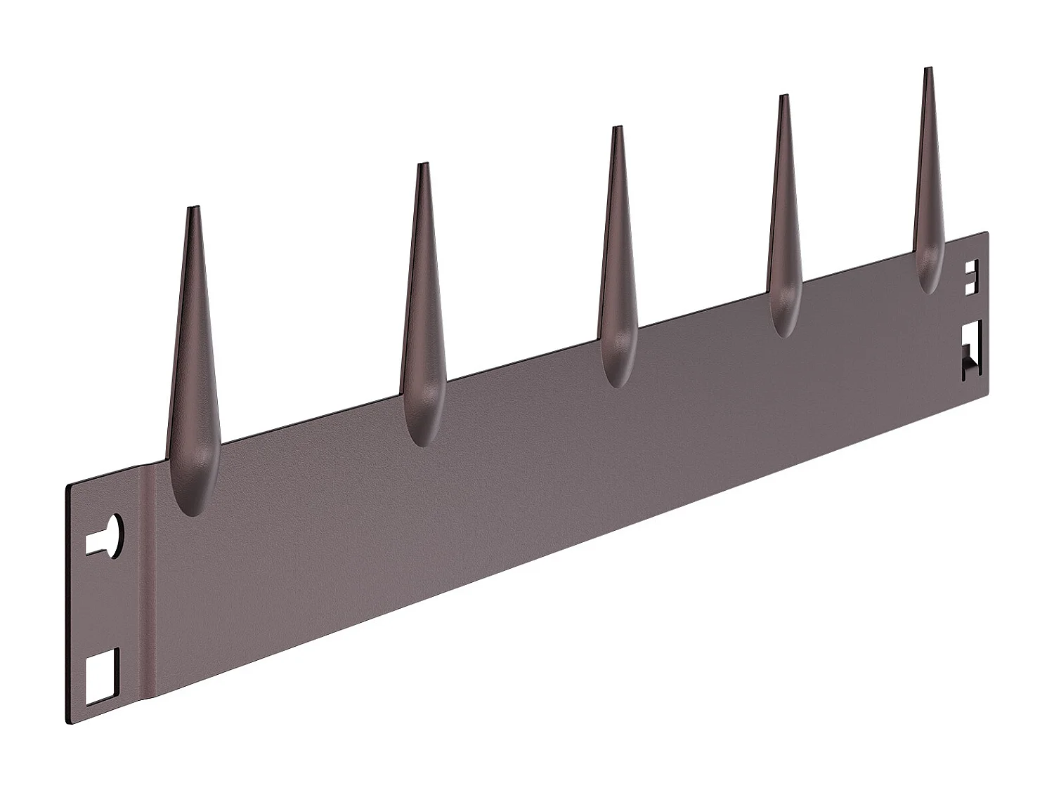 Bordures à Planter SucceBuy Bordure de Jardin en Acier, Lot de 5, 99 x 7,5 cm, Antirouille, Marron