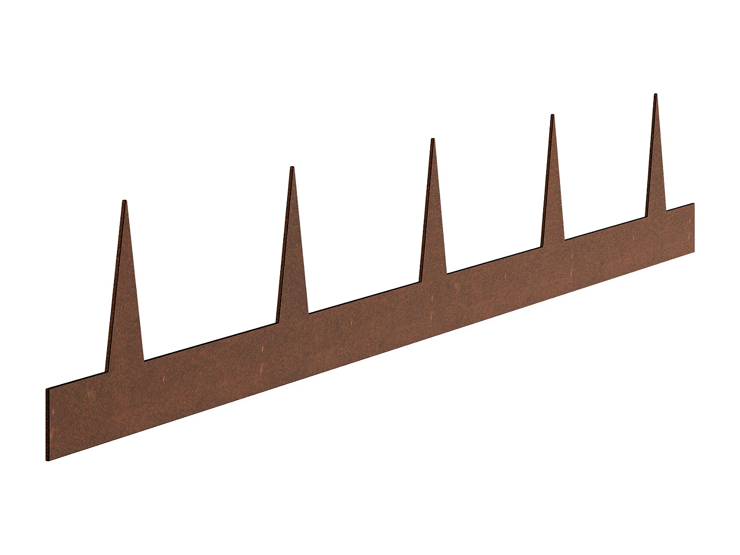 Bordes para Plantar SucceBuy Borde de Jardín de Acero Resistente y Resistente a la Intemperie (10 Piezas), 1016 x 114 mm