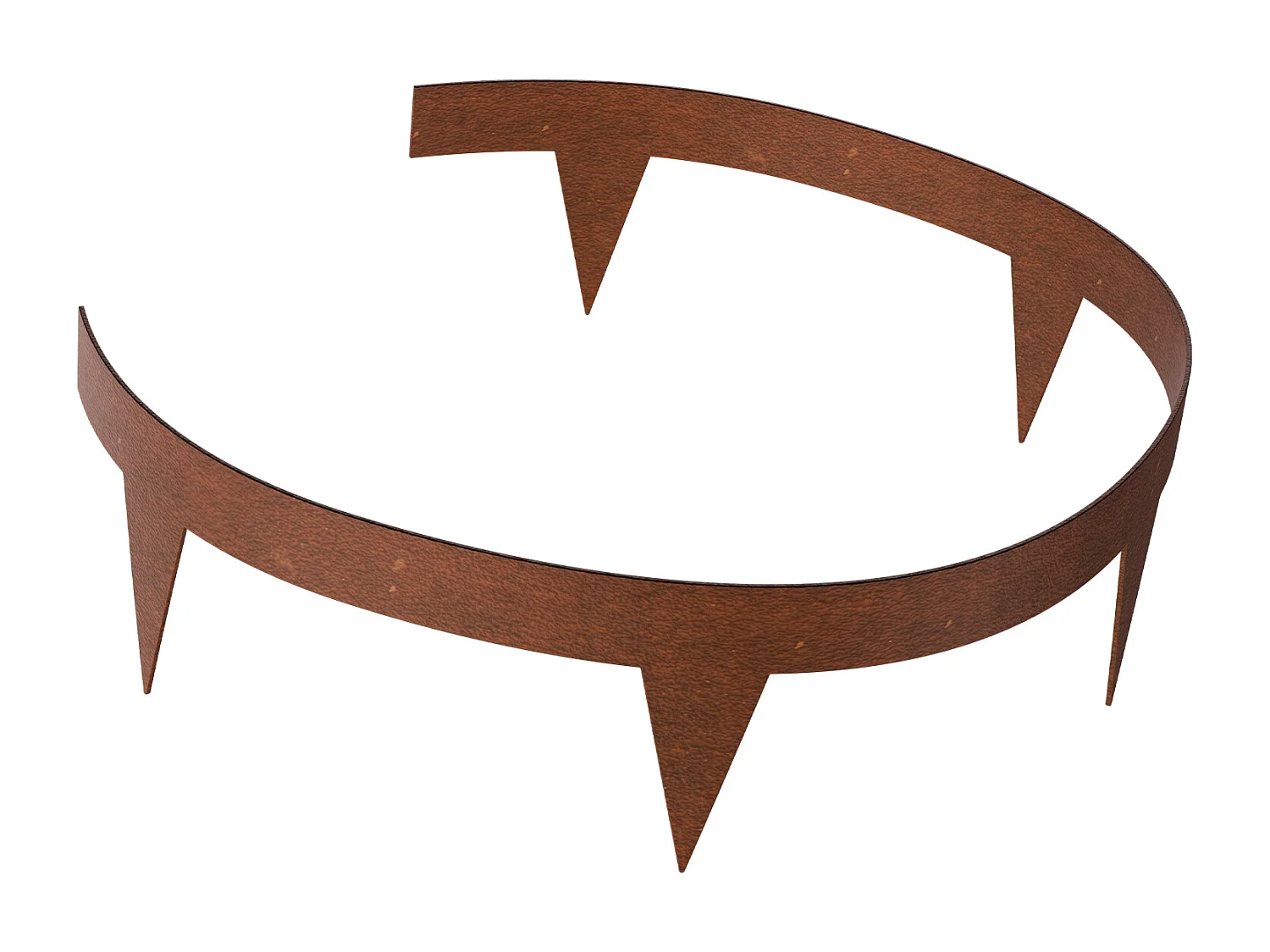 Bordes para Plantar SucceBuy Borde de Jardín de Acero Resistente y Resistente a la Intemperie (10 Piezas), 1016 x 114 mm