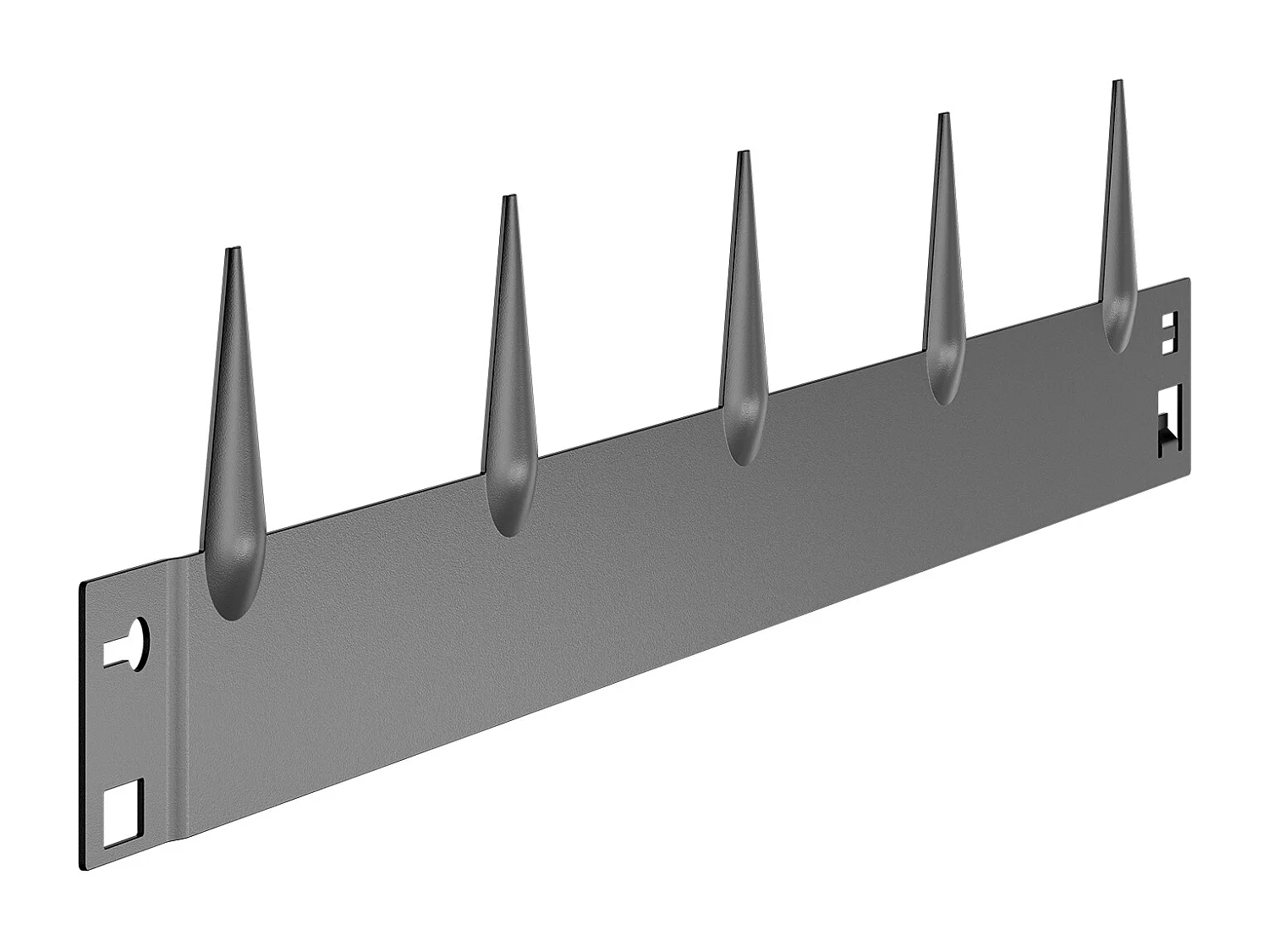 Bordures à Planter SucceBuy Bordure de Jardin en Acier, 5 Pièces, 99 x 7,5 cm, Durable, Gris Foncé