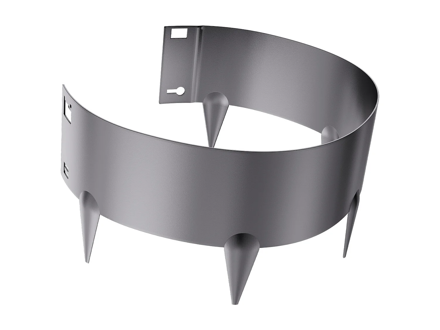 Granice do Sadzenia SucceBuy Obrzeże Ogrodowe, 5 Szt., Wytrzymałe, Odporne na Rdzę, Stal Nierdzewna, 990 x 207 mm, Ciemnoszary