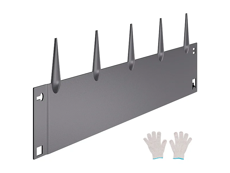 Granice do Sadzenia SucceBuy Obrzeże Ogrodowe, 5 Szt., Wytrzymałe, Odporne na Rdzę, Stal Nierdzewna, 990 x 207 mm, Ciemnoszary