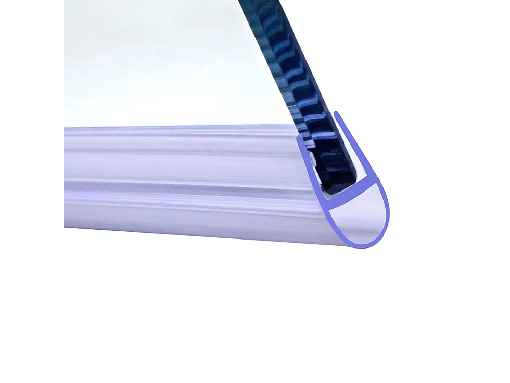 Joint d'étanchéité pour porte de douche en 90cm pour la vitre - pour la vitre 8 mm - transparent