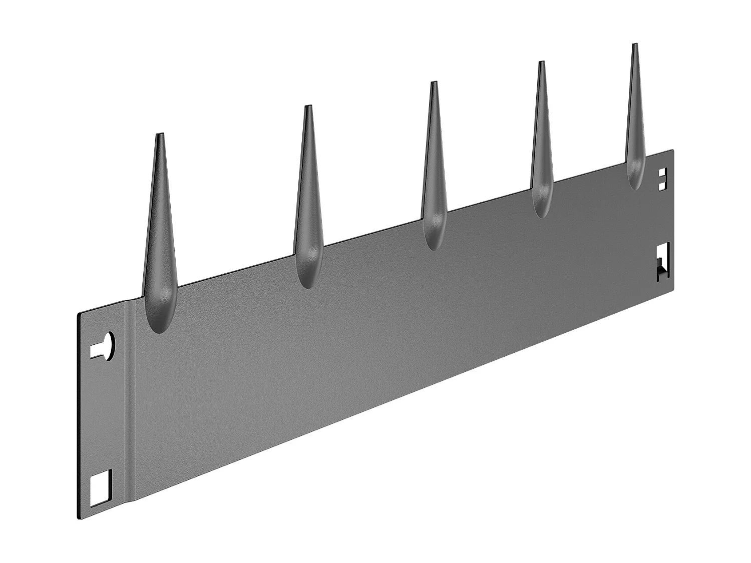 Randen om te Planten SucceBuy 5-Delige Stalen Tuinrand, 99 x 10 cm, Roestvrij, Donkergrijs