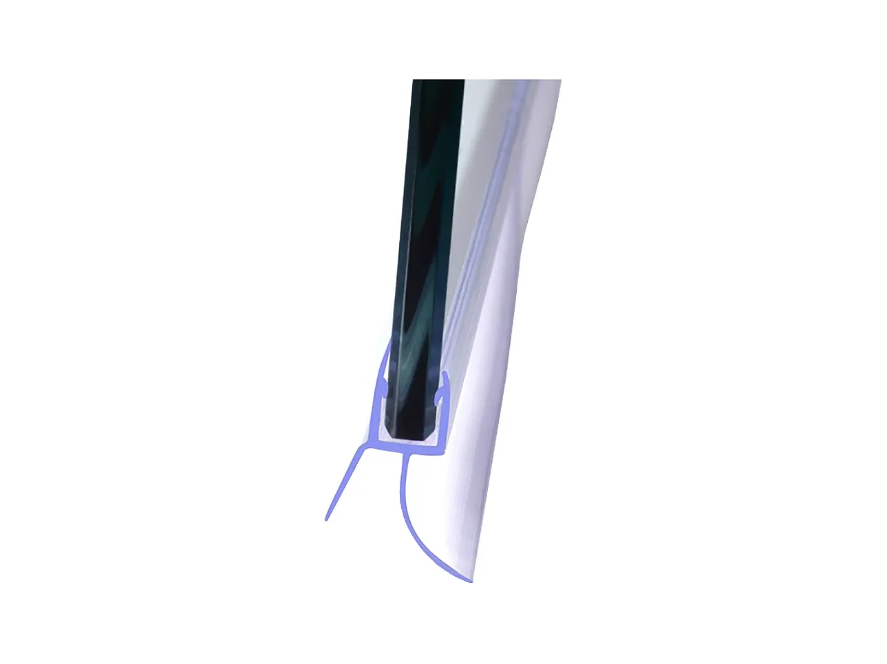 Joint d'étanchéité pour porte de douche en 90cm pour la vitre - pour la vitre 8 mm - transparent