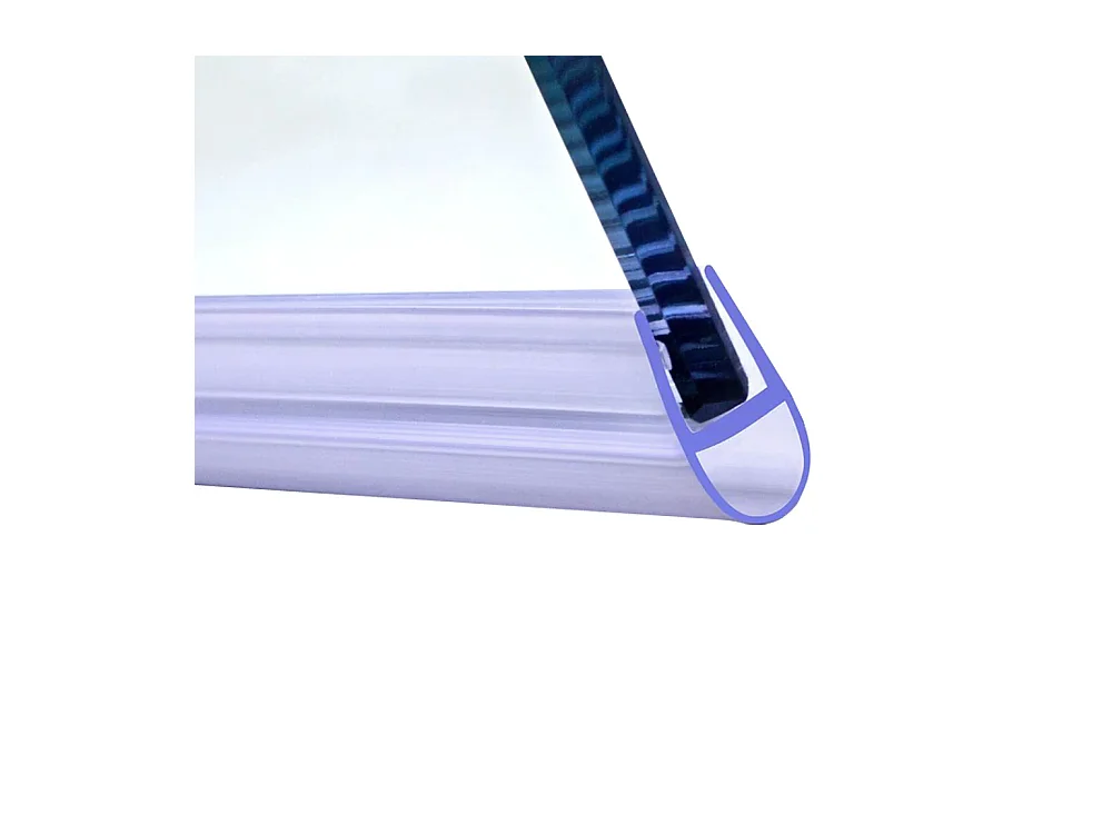 Joint d'étanchéité pour porte de douche en 90cm pour la vitre - pour la vitre 8 mm - transparent