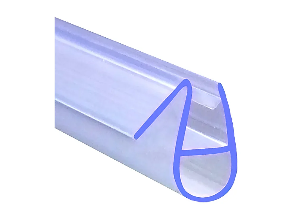 Joint d'étanchéité pour porte de douche en 90cm pour la vitre - pour la vitre 8 mm - transparent
