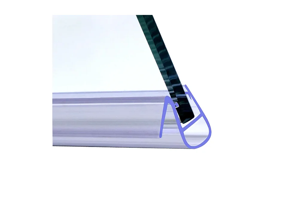 Joint d'étanchéité pour porte de douche en 90cm pour la vitre - pour la vitre 6 mm - transparent