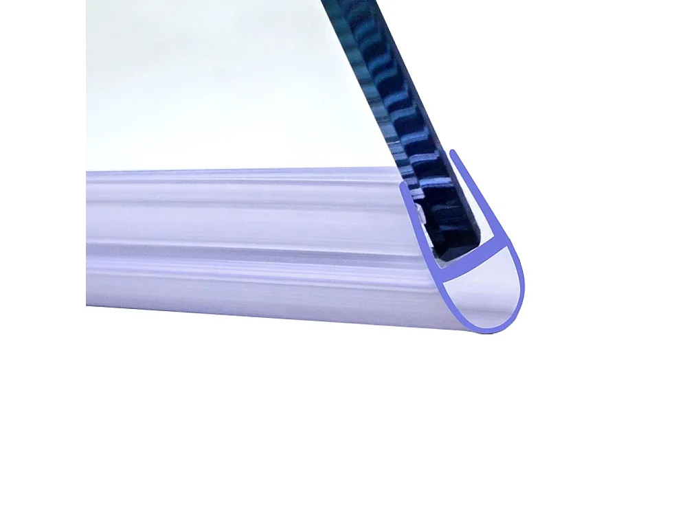 Joint d'étanchéité pour porte de douche en 90cm pour la vitre - pour la vitre 6 mm - transparent