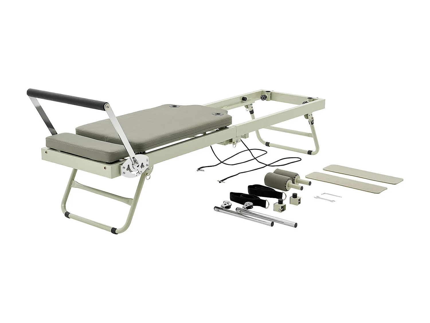 Machine de Pilates SucceBuy Machine de Pilates Reformer Pliable avec Système de Résistance