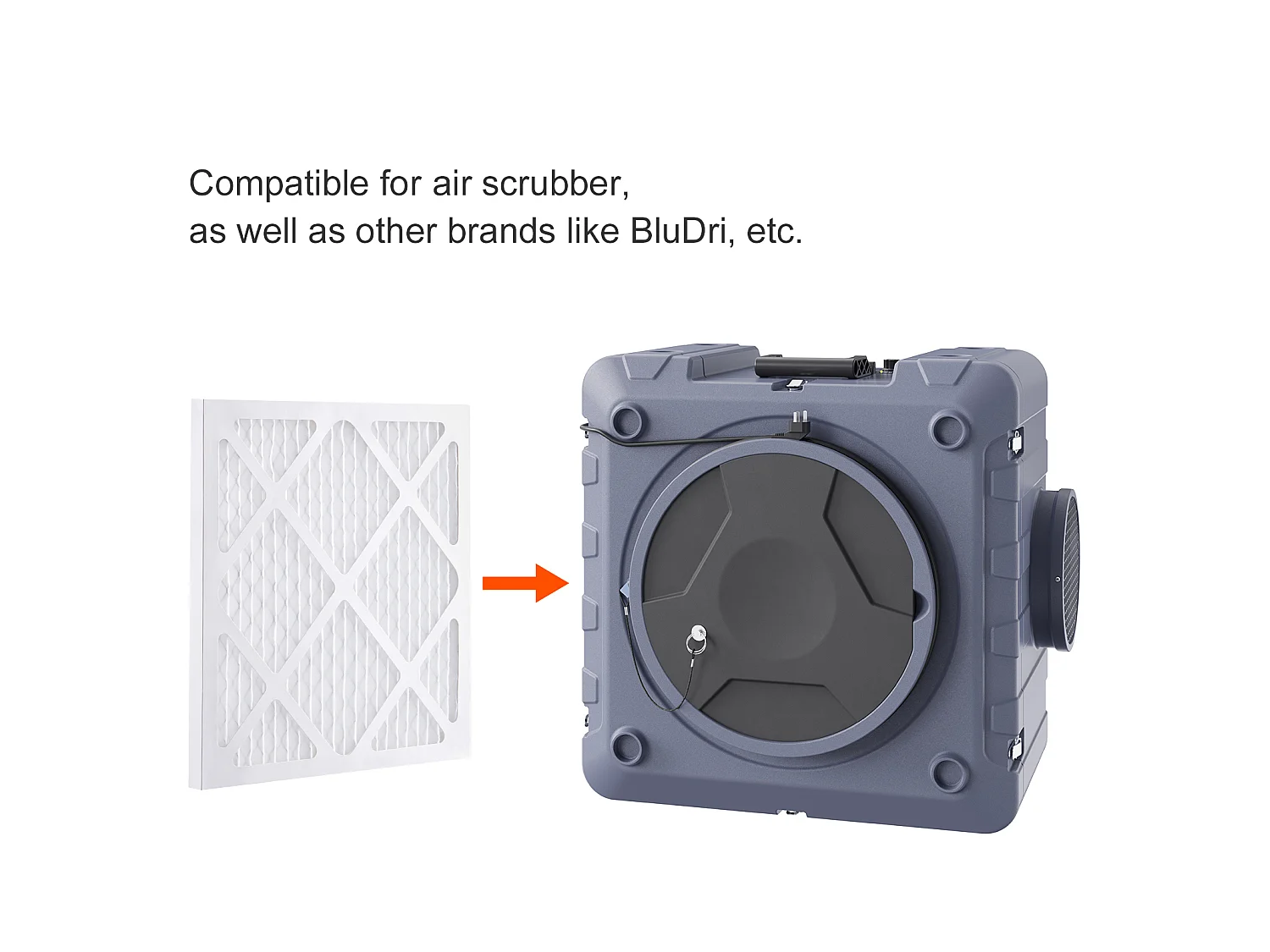 Filtry SucceBuy Zestaw 5 Filtrów z Węglem Aktywnym 40 cm × 40 cm do Oczyszczacza Powietrza