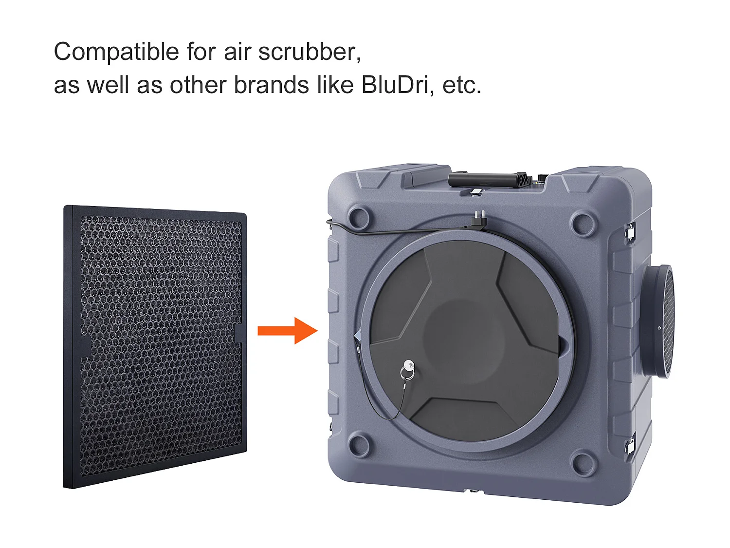 Filtros SucceBuy Filtros de Carbón Activado de Repuesto (Paquete de 3) de 40 cm x 40 cm para Purificador de Aire