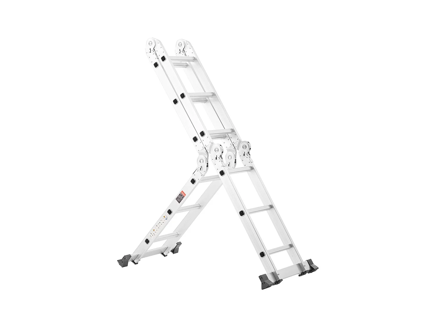 Échelle Pliante Polyvalente SucceBuy 7 en 1, 3 Marches, Hauteur de Portée de 3,5 m, pour le Travail