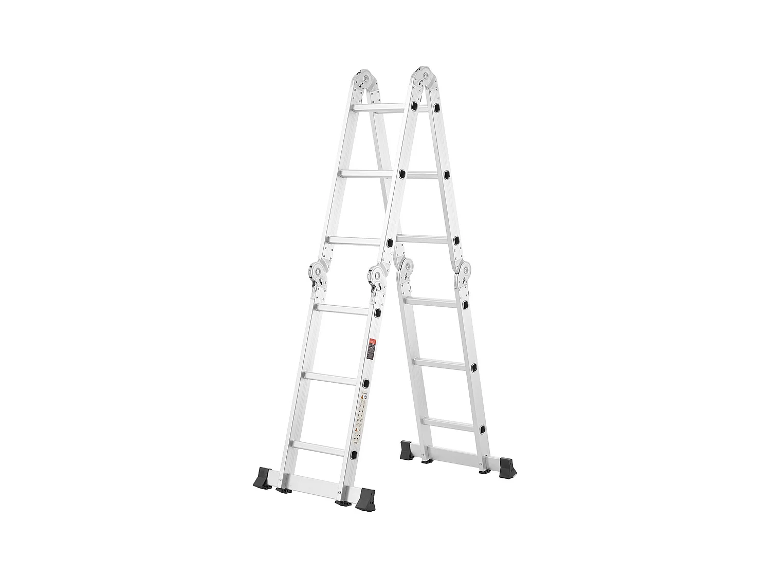 Échelle Pliante Polyvalente SucceBuy 7 en 1, 3 Marches, Hauteur de Portée de 3,5 m, pour le Travail