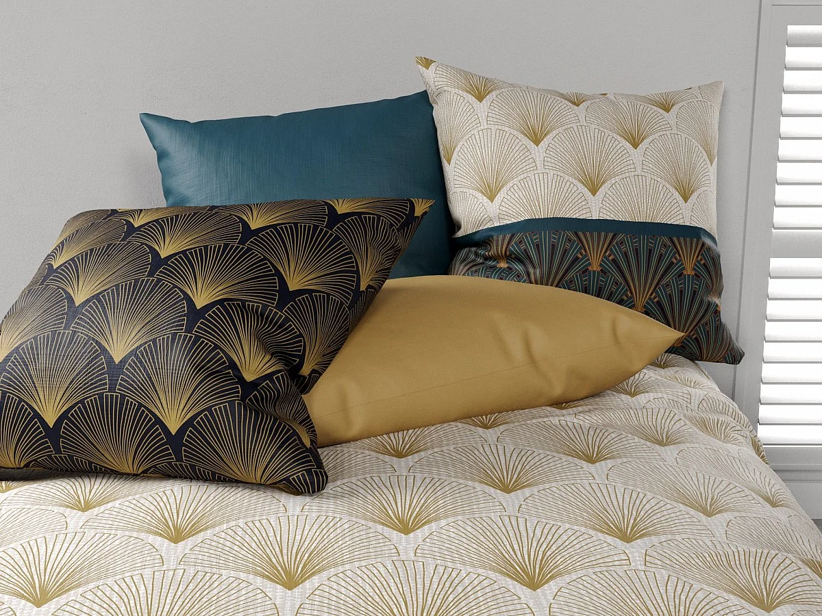 Parure housse de couette percale 220  x 240 cm Opalia