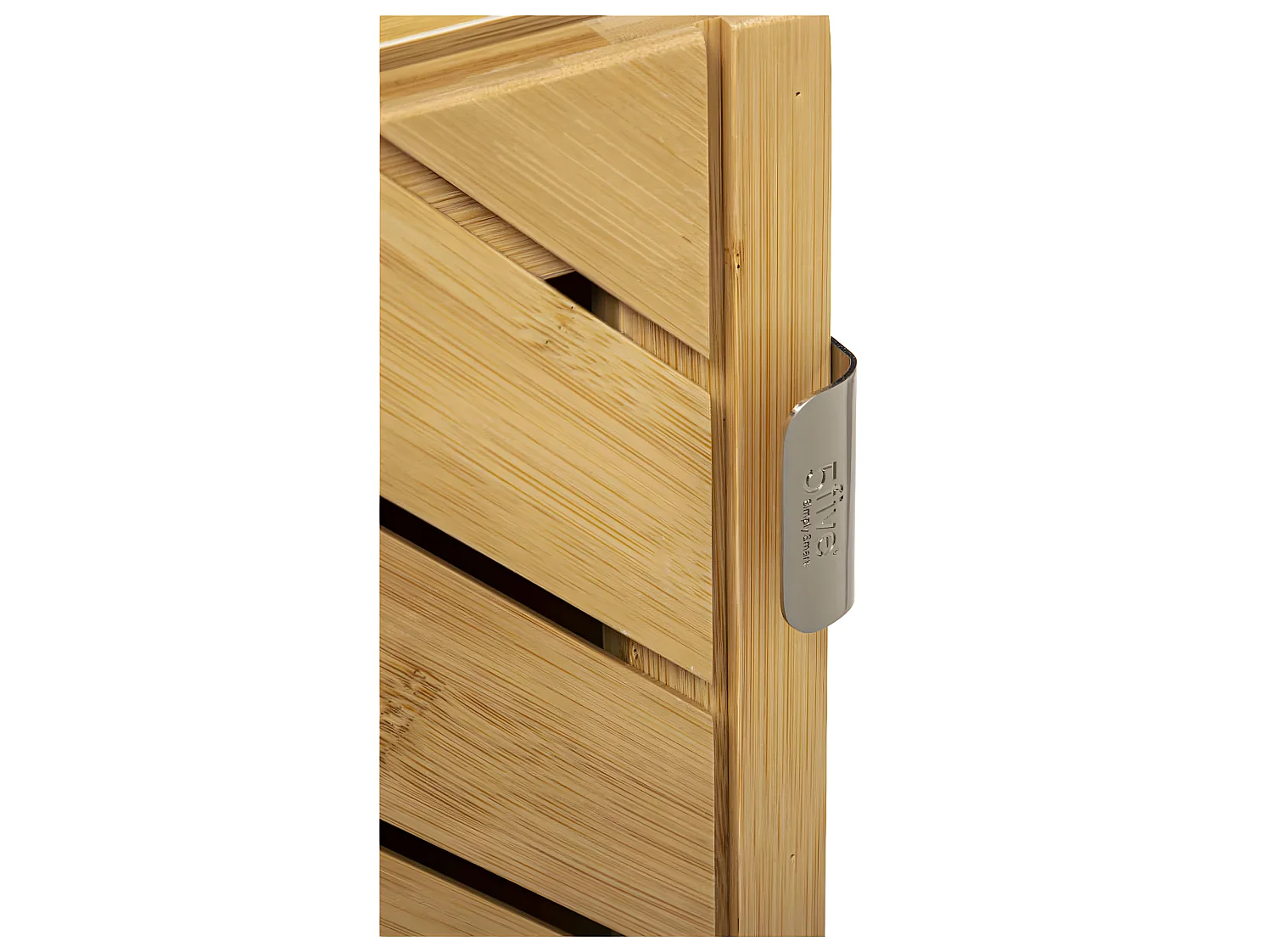 Meuble de rangement Porte modulable 1 Etagère en Bois et Bambou H 70 cm