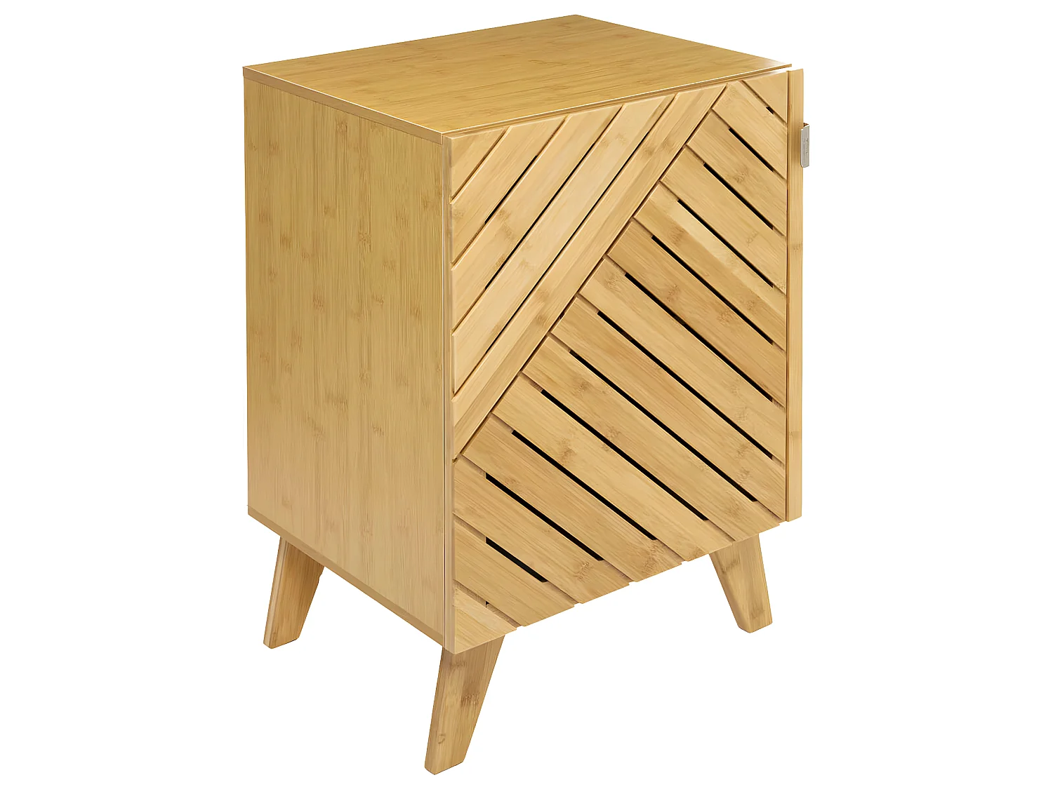 Meuble de rangement Porte modulable 1 Etagère en Bois et Bambou H 70 cm