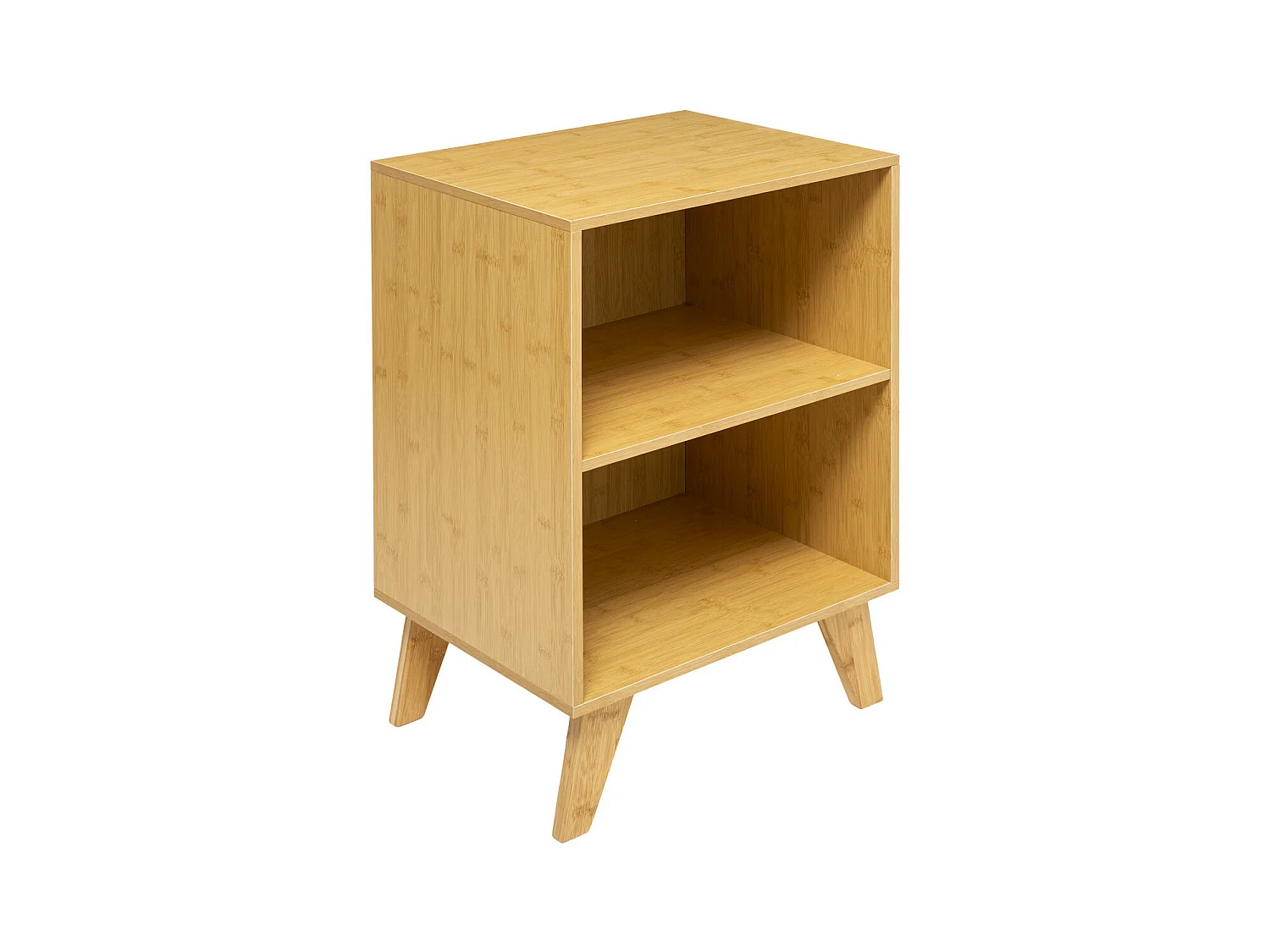 Meuble de rangement 1 Etagère en Bambou et Bois H 70 cm