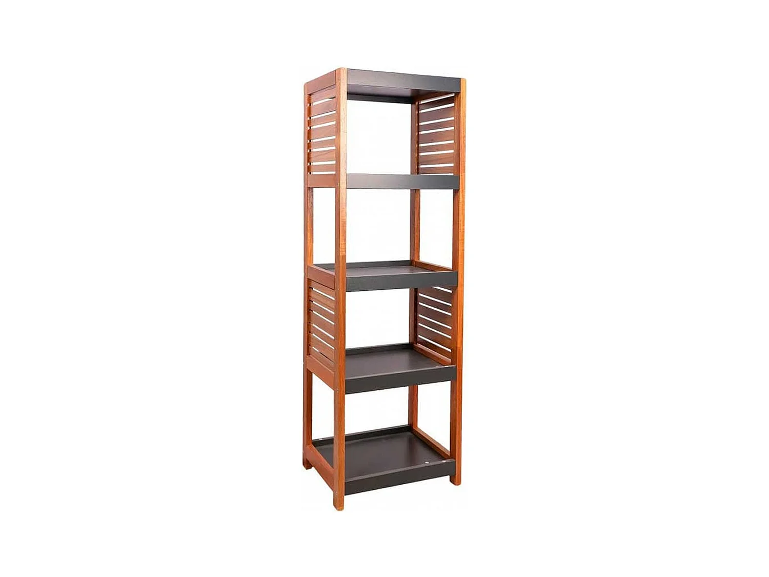 Meuble Etagère de rangement 5 niveaux H 108.5 cm - Acacia