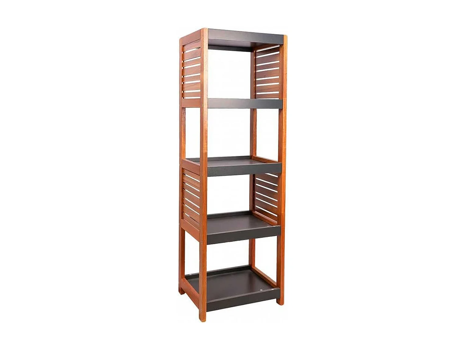 Meuble Etagère de rangement 5 niveaux H 108.5 cm - Acacia