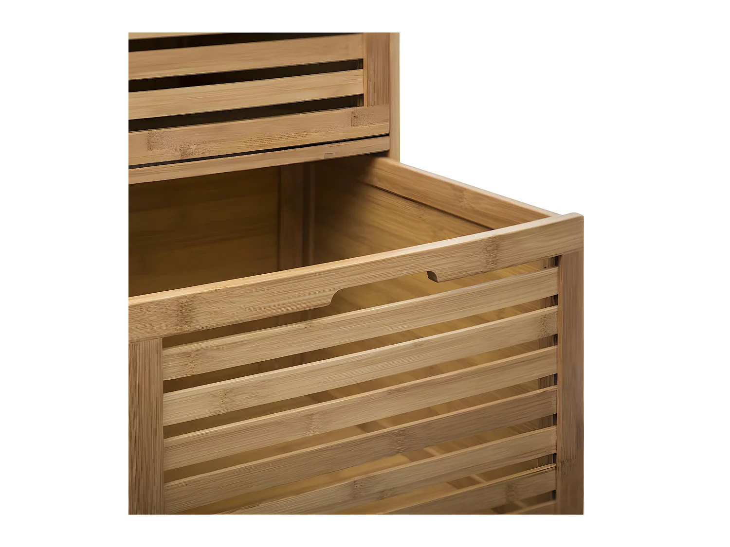 Meuble de rangement roulant 3 tiroirs en Bambou