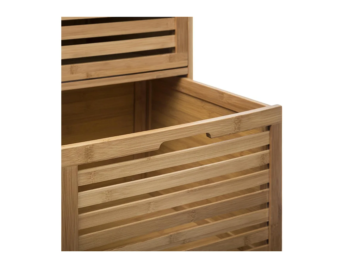Meuble de rangement roulant 3 tiroirs en Bambou