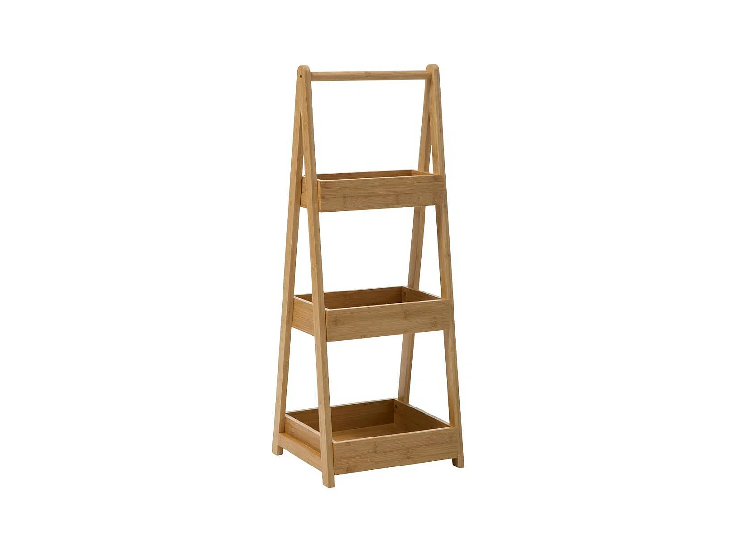 Étagère de rangement Desserte 3 Niveaux en Bambou H 78 cm