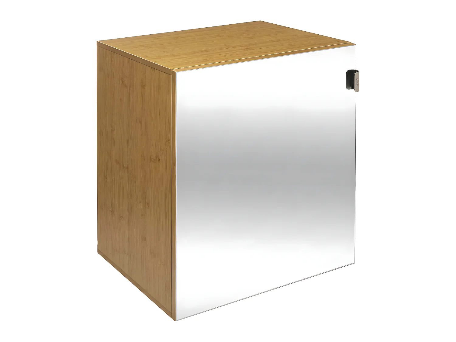 Meuble Étagère de salle de bain en Bois Porte Miroir modulable  H 55 cm