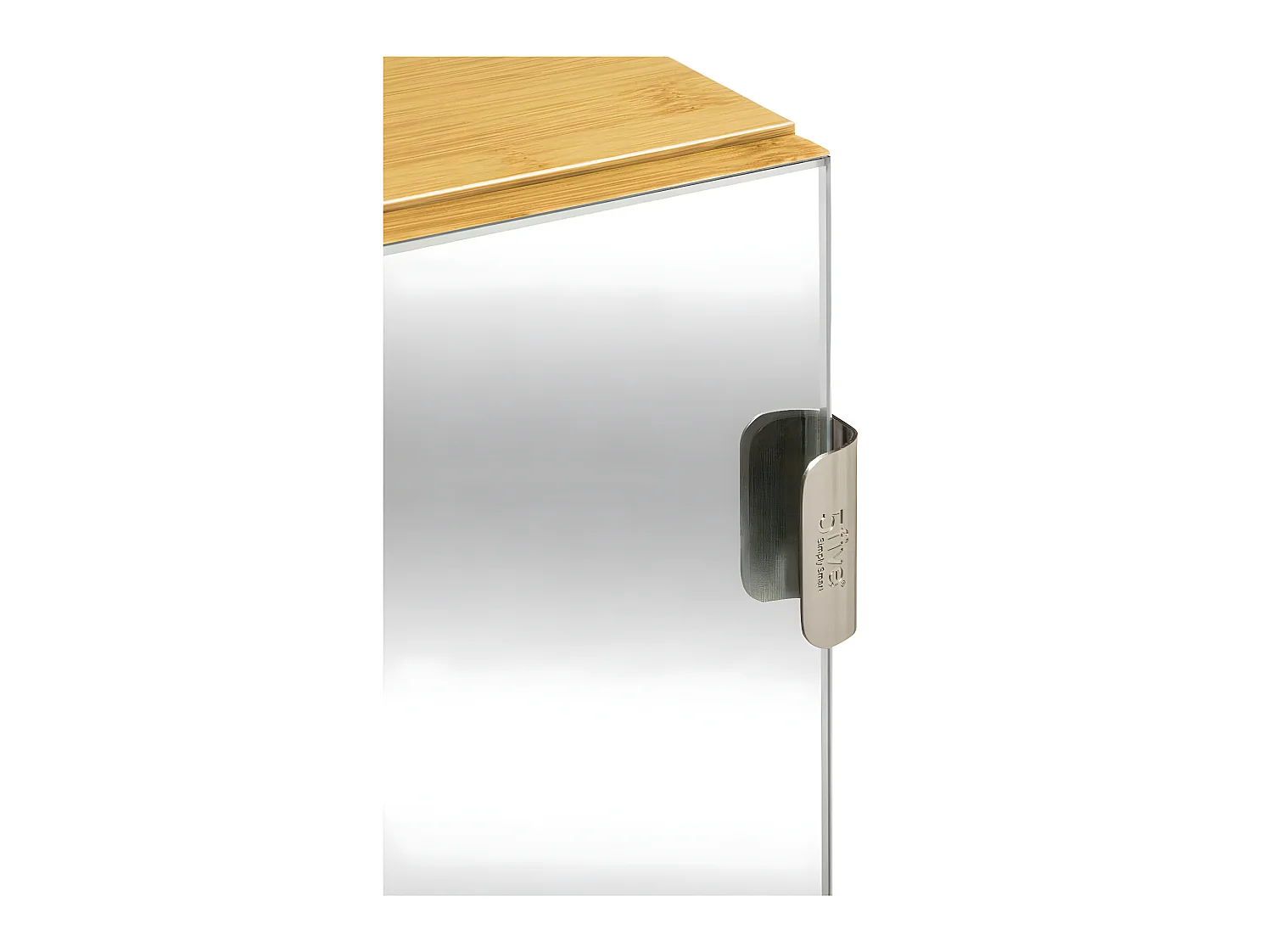 Meuble Étagère de salle de bain en Bois Porte Miroir modulable  H 55 cm