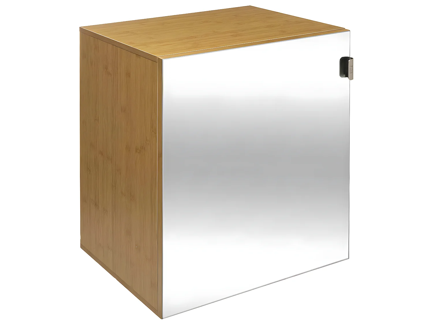 Meuble Étagère de salle de bain en Bois Porte Miroir modulable  H 55 cm
