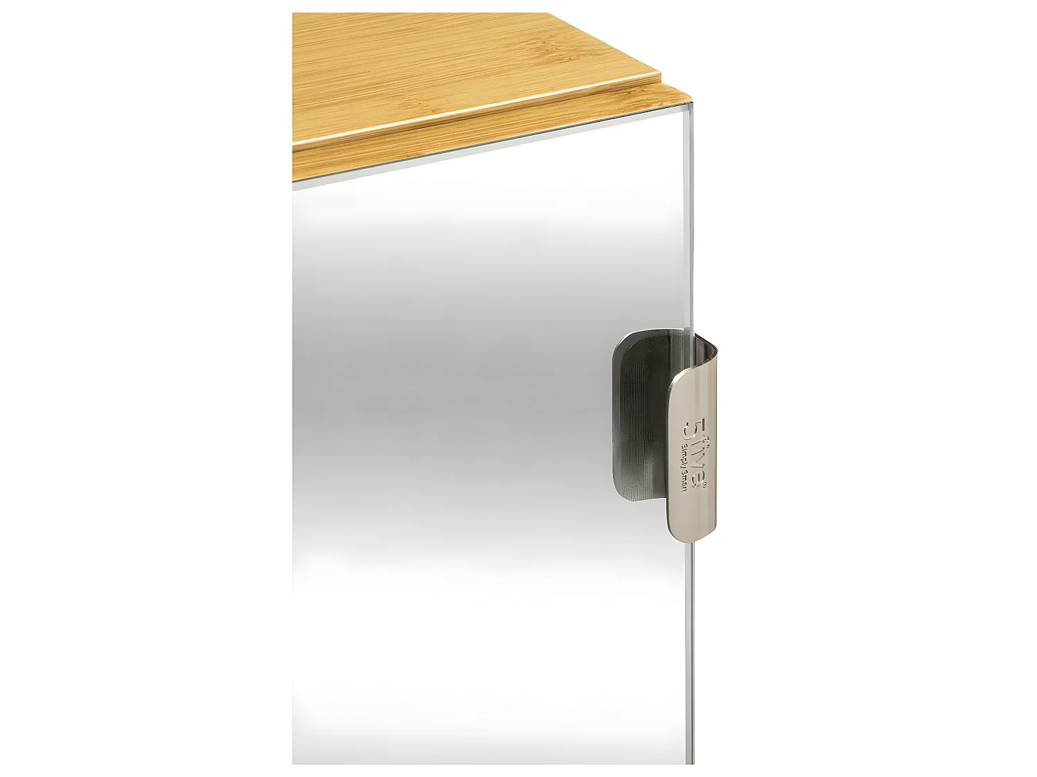 Meuble Étagère de salle de bain en Bois Porte Miroir modulable  H 55 cm