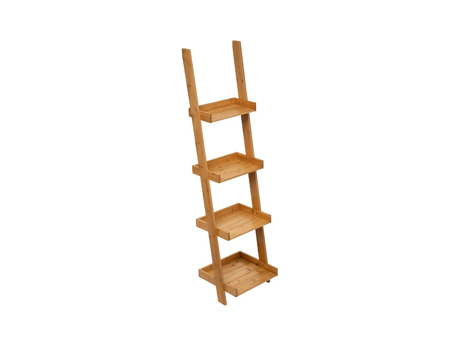 Étagère de rangement Echelle 4 niveaux en Bambou H 144.5 cm