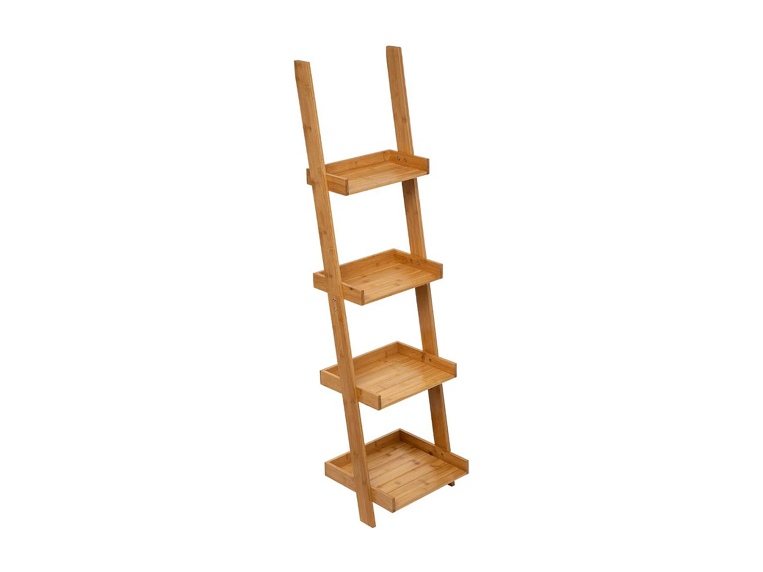 Étagère de rangement Echelle 4 niveaux en Bambou H 144.5 cm