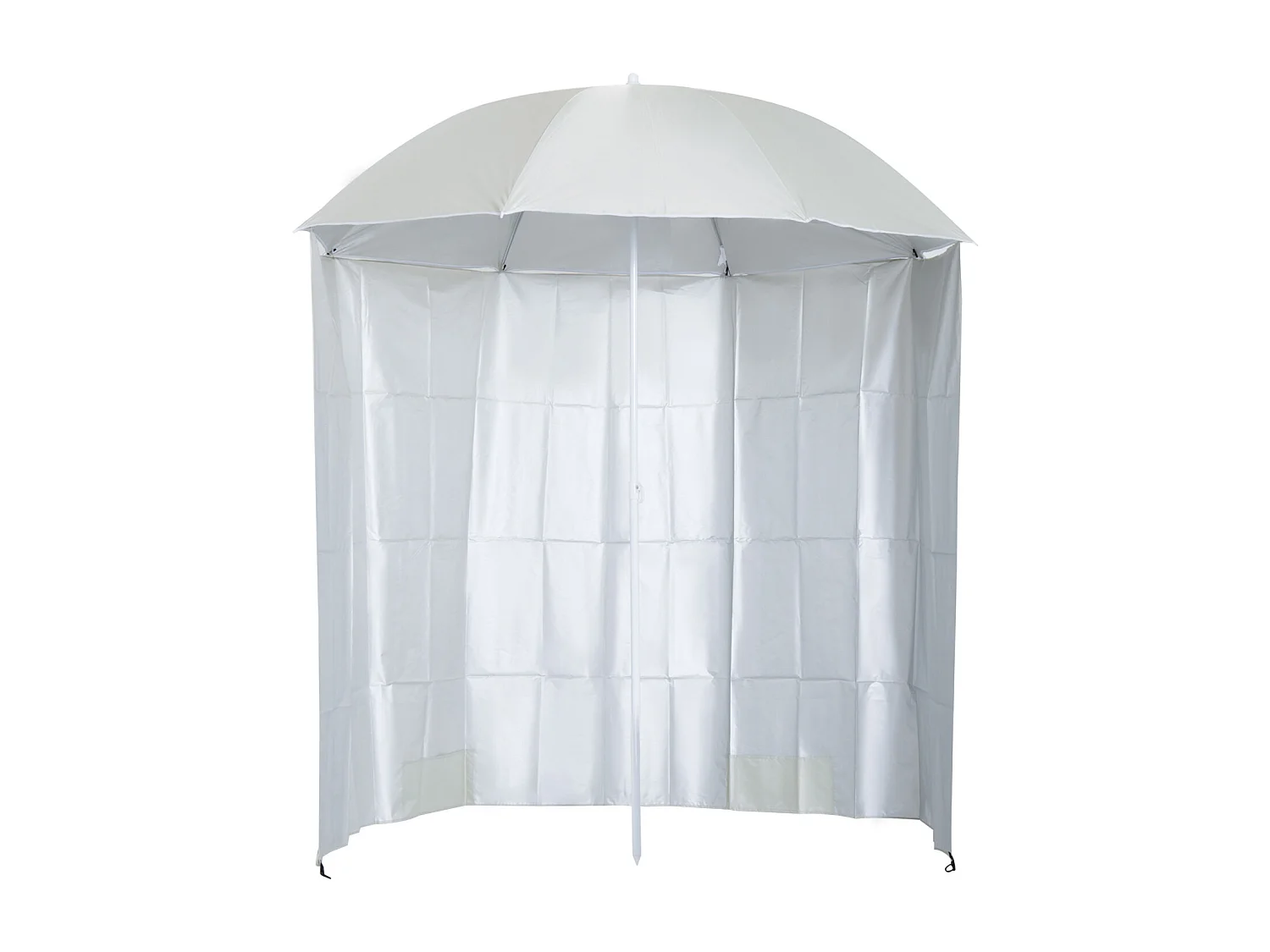 Parasol de plage Ø 2,2 x 2,2H cm protection UPF 50 + sac transport, sardines et lestage intégrés crème